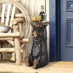 BLACK FOREST BEAR PEDESTAL TABLE