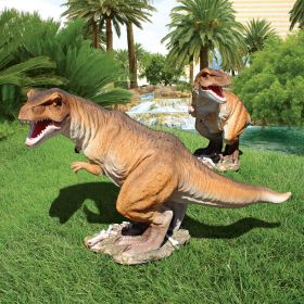SCALED TREX DINOSAUR STATUE