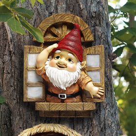 WINDOW GNOME TREE SCULPTURE