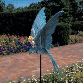 THUMBELINA FAIRY ON BIRD W/ STAKE