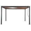 Outdoor Louvered Pergola 10'x13' with Gutter; Well Engineered Waterproof Aluminum Gazebo Kit with Adjustable Roof for Patio; Garden and Deck; All Alum