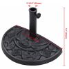 Semicircle Umbrella Stand Black