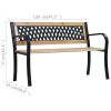 Patio Bench 47.2" Wood