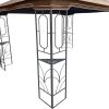 13x10 Outdoor Patio Gazebo Canopy Tent With Ventilated Double Roof And Mosquito net(Detachable Mesh Screen On All Sides),Suitable for Lawn, Garden, Ba