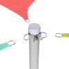 8ft Sun Sail Pole Post Silver